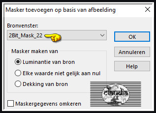 Lagen - Nieuwe maskerlaag - Uit afbeelding