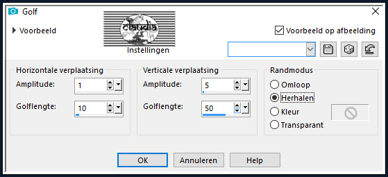 Effecten - Vervormingseffecten - Golf
