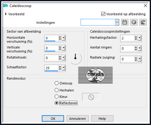 Effecten - Reflectie-effecten - Caleidoscoop