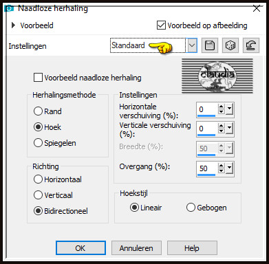 Effecten - Afbeeldingseffecten - Naadloze herhaling :