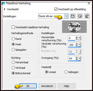 Effecten - Afbeeldingseffecten - Naadloze herhaling :