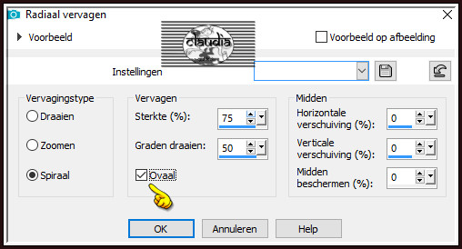 Aanpassen - Vervagen - Radiaal vervagen :