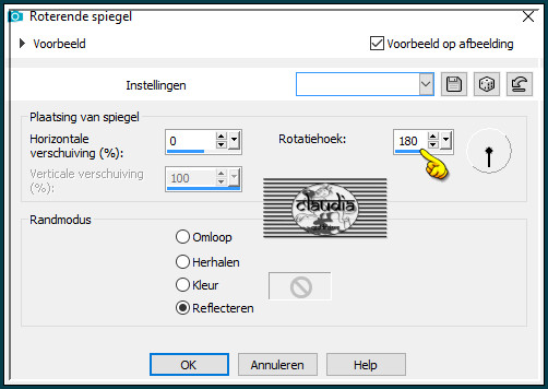Effecten - Reflectie-effecten - Roterende spiegel