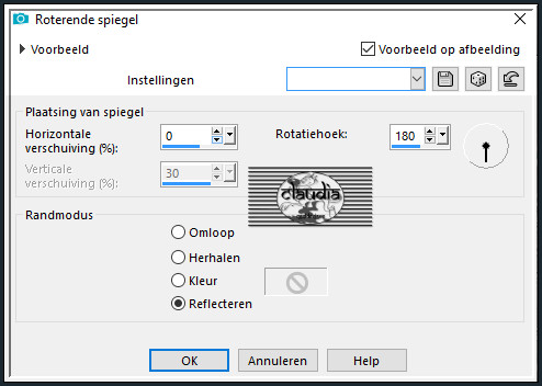 Effecten - Reflectie-effecten - Roterende spiegel
