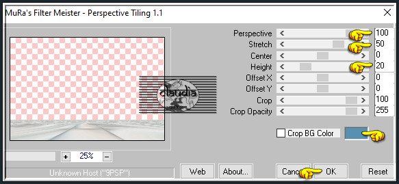 Effecten - Insteekfilters - MuRa's Meister - Perspective Tiling 