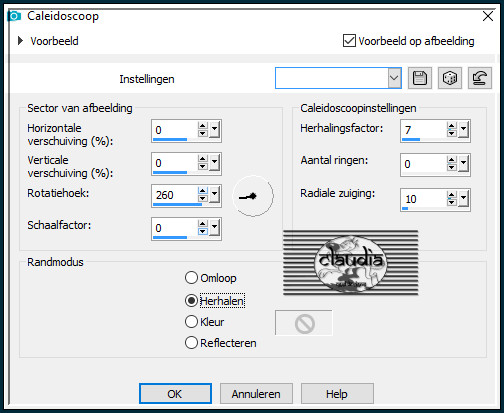 Effecten - Reflectie-effecten - Caleidoscoop