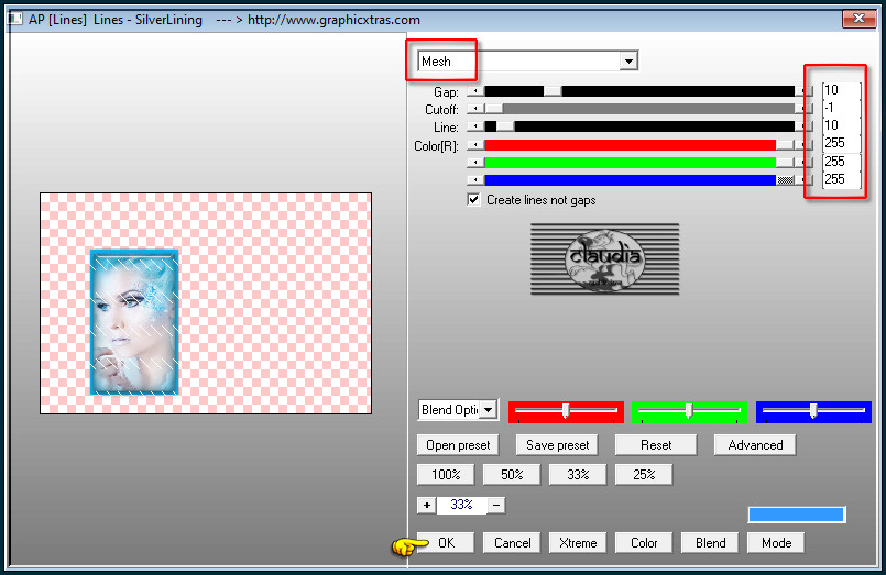 Effecten - Insteekfilters - AP [Lines] - Lines - SilverLining