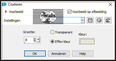 Effecten - 3D-Effecten - Ciseleren 