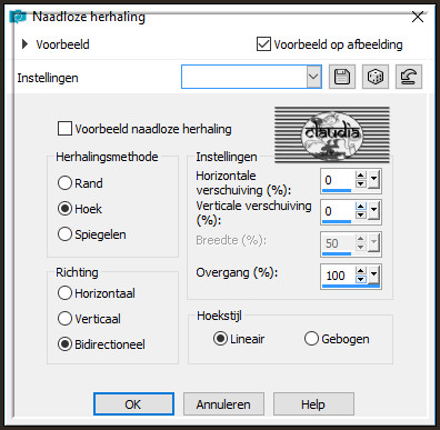 Effecten - Afbeeldingseffecten - Naadloze herhaling 