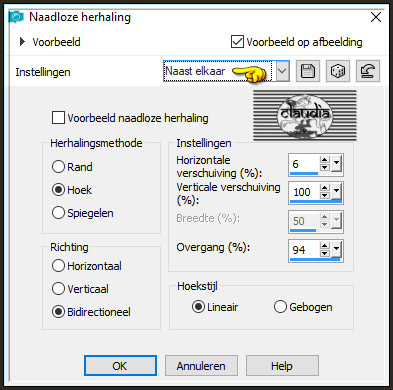 Effecten - Afbeeldingseffecten - Naadloze herhaling