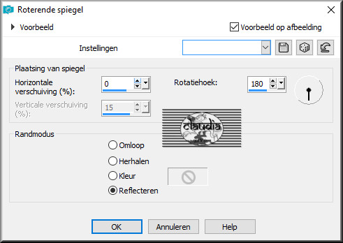 Effecten - Reflectie-effecten - Roterende spiegel 