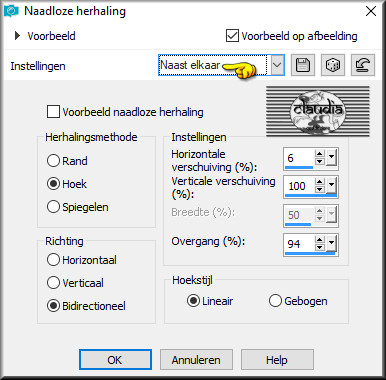 Effecten - Afbeeldingseffecten - Naadloze herhaling