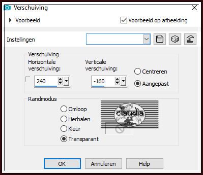 Effecten - Afbeeldingseffecten - Verschuiving