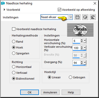 Effecten - Afbeeldingseffecten - Naadloze herhaling