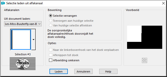 Selecties - Selectie laden/opslaan - Selectie laden uit alfakanaal : Sélection #3