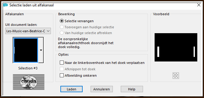 Selecties - Selectie laden/opslaan - Selectie laden uit alfakanaal : Sélection #3