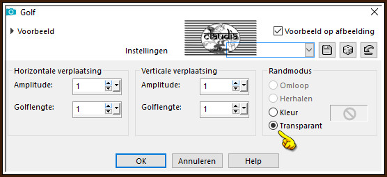 Effecten - Vervormingseffecten - Golf