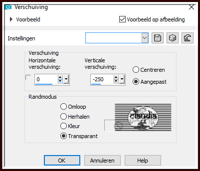 Effecten - Afbeeldingseffecten - Verschuiving