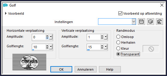 Effecten - Vervormingseffecten - Golf