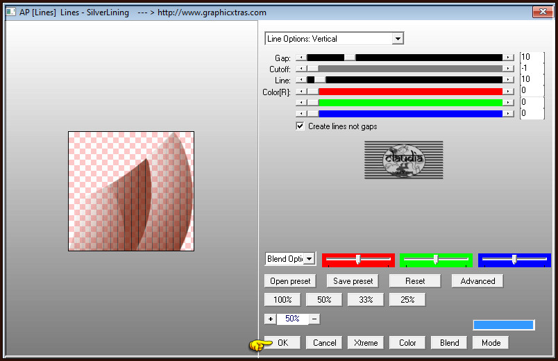 Effecten - Insteekfilters - AP [Lines] - Lines - SilverLining