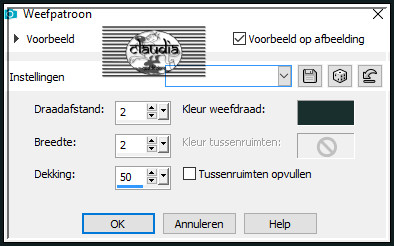 Effecten - Textuureffecten - Weefpatroon