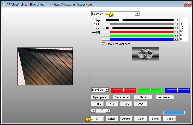 Effecten - Insteekfilters - AP [Lines] - Lines - SilverLining