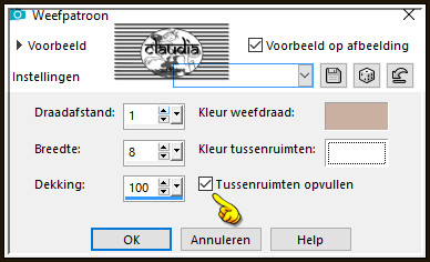 Effecten - Textuureffecten - Weefpatroon