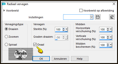 Aanpassen - Vervagen - Radiaal vervagen