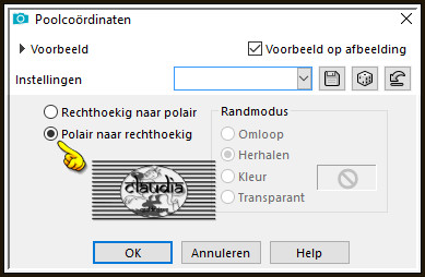 Effecten - Vervormingseffecten - Poolcoördinaten