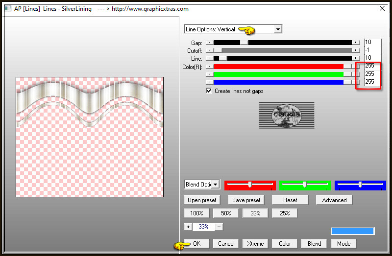 Effecten - Insteekfilters - AP [Lines] - Lines - SilverLining 