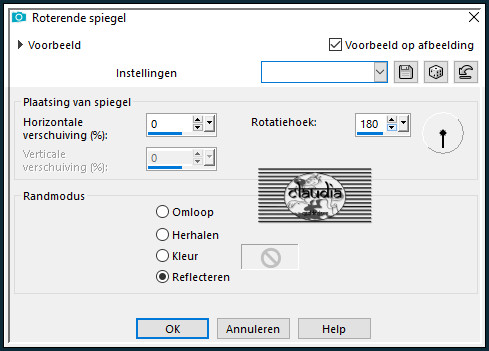 Effecten - Reflectie-effecten - Roterende spiegel