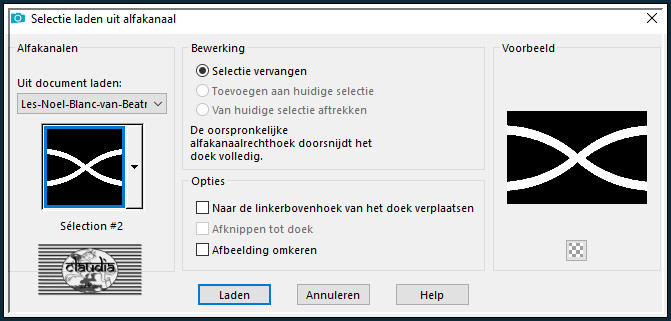 Selecties - Selectie laden/opslaan - Selectie laden uit alfakanaal : Sélection #2