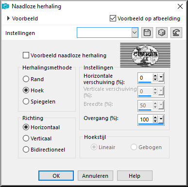 Effecten - Afbeeldingseffecten - Naadloze herhaling