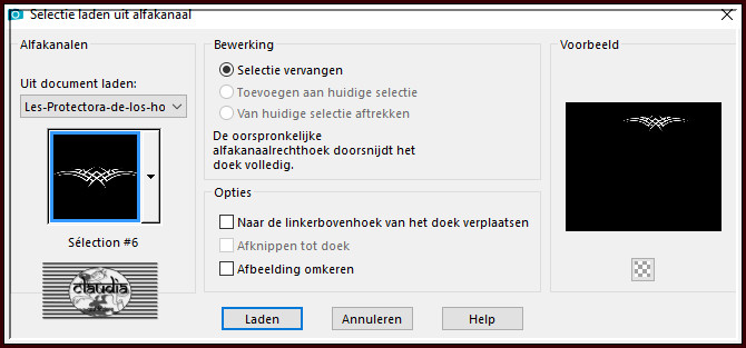Selecties - Selectie laden/opslaan - Selectie laden uit alfakanaal : Sélection #6