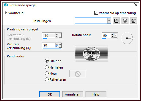 Effecten - Reflectie-effecten - Roterende spiegel