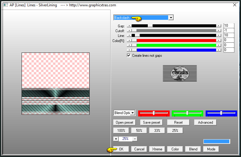 Effecten - Insteekfilters- AP [Lines] - Lines - SilverLining