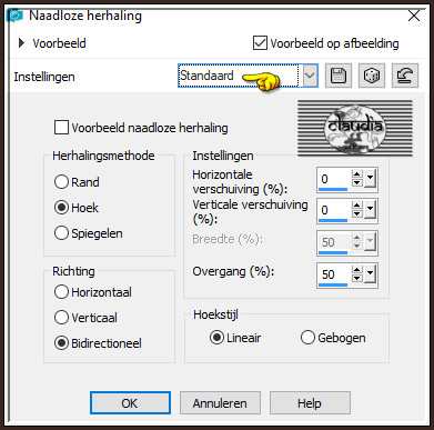 Effecten- Afbeeldingseffecten - Naadloze herhaling