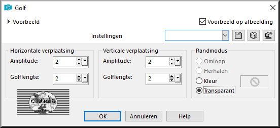 Effecten - Vervormingseffecten - Golf