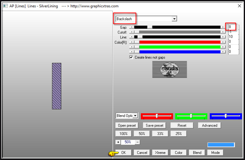 Effecten - Insteekfilters - AP [Lines] - Lines - SilverLining