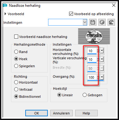 Effecten - Afbeeldingseffecten - Naadloze herhaling