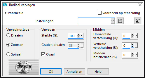 Aanpassen - Vervagen - Radiaal vervagen