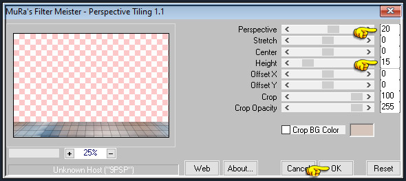 Effecten - Insteekfilters - MuRa's Meister - Perspective Tiling