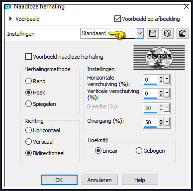 Effecten - Afbeeldingseffecten - Naadloze herhaling