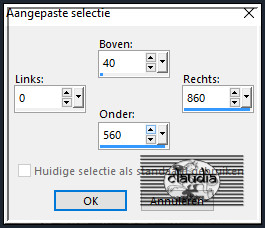 Voer deze getallen in