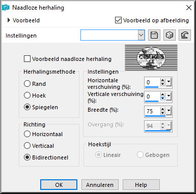 Effecten - Afbeeldingseffecten - Naadloze herhaling