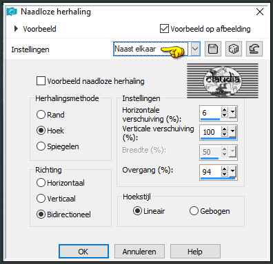 Effecten - Afbeeldingseffecten - Naadloze herhaling