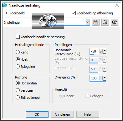 Effecten - Afbeeldingseffecten - Naadloze herhaling