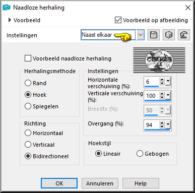 Effecten - Afbeeldingseffecten - Naadloze herhaling