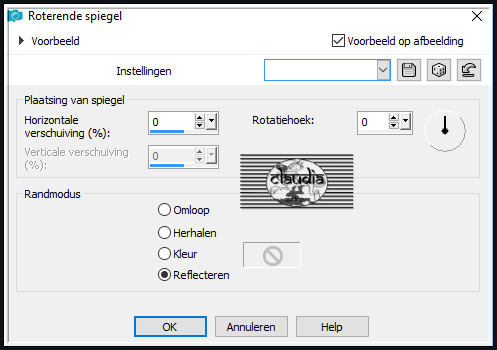 Effecten - Reflectie-effecten - Roterende spiegel