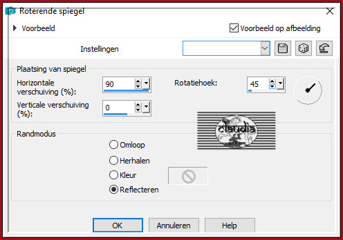 Effecten - Reflectie-effecten - Roterende spiegel